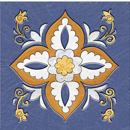 Мелкоформатная плитка Frida Dec Mix glossy 150х150х7 - фото